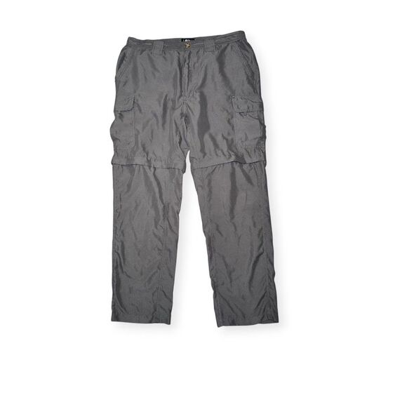 Utex Canada Men's Large (36-38) Cargo Zip-Off Convertible Hiking Pants Dark Gray - Picture 1 of 13
